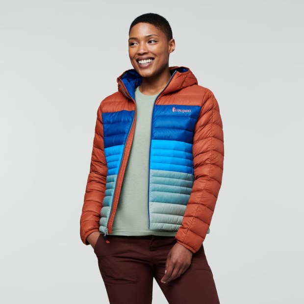 Spice-Pacific Collection Fuego Down Hooded Jacket Colorblock Women Cotopaxi