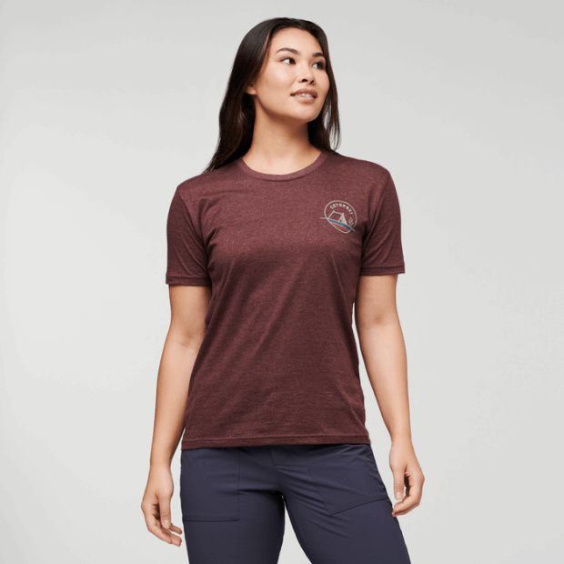 Hot Cotopaxi Camp Life Organic T-Shirt Women Chestnut