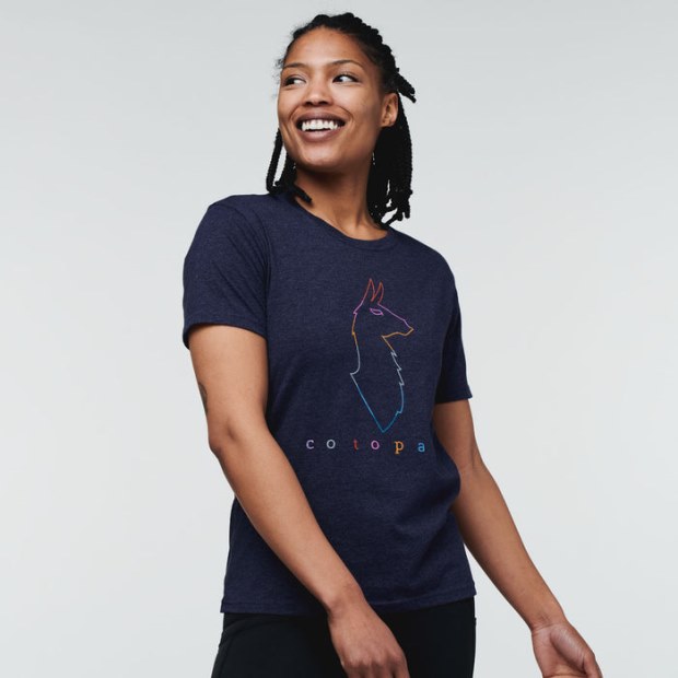 Hot Electric Llama T-Shirt Women Maritime Cotopaxi
