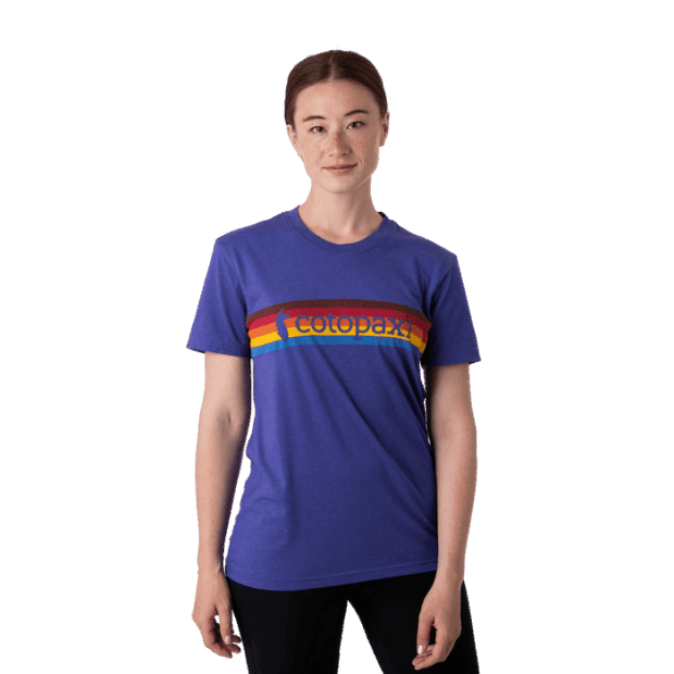 Fashion Blue Violet Cotopaxi On The Horizon T-Shirt Women