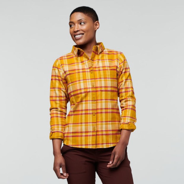 Amber Plaid Mero Flannel Shirt Women New Cotopaxi