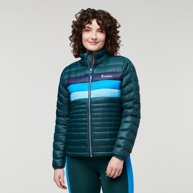 Deep Ocean Stripes Cotopaxi New Fuego Down Jacket Women
